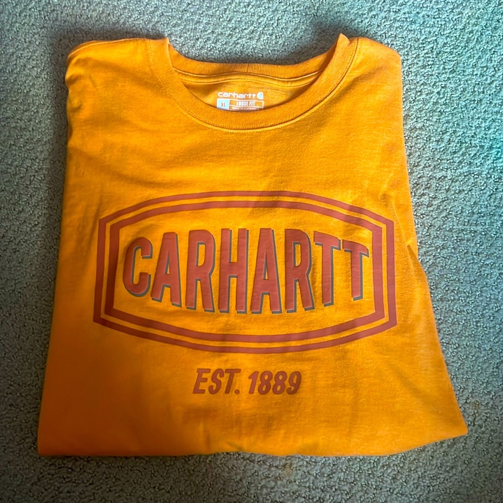 Carhartt XL Loose Fit Orange T-Shirt